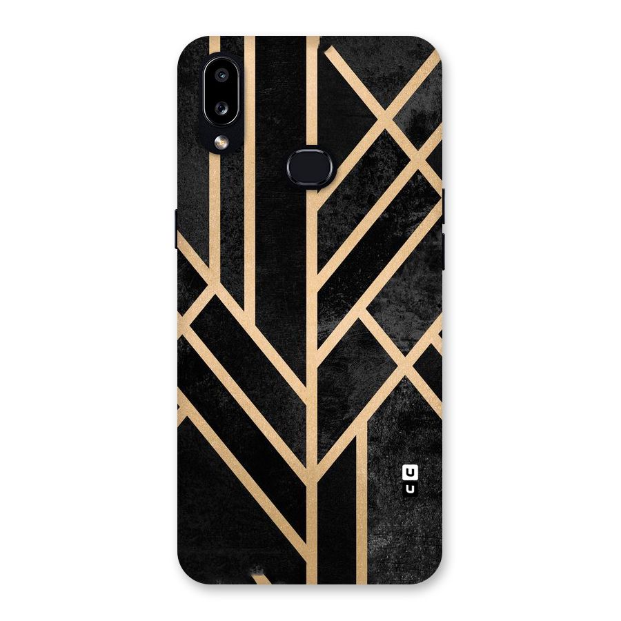 Tri Lines Gold Back Case for Galaxy A10s