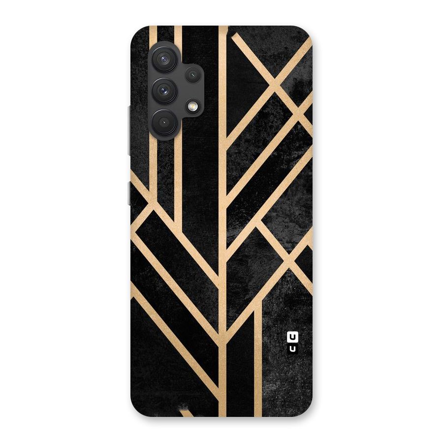 Tri Lines Gold Back Case for Galaxy A32