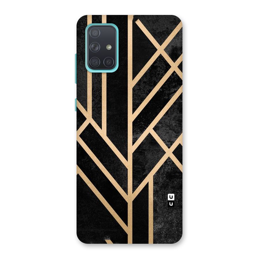 Tri Lines Gold Back Case for Galaxy A71