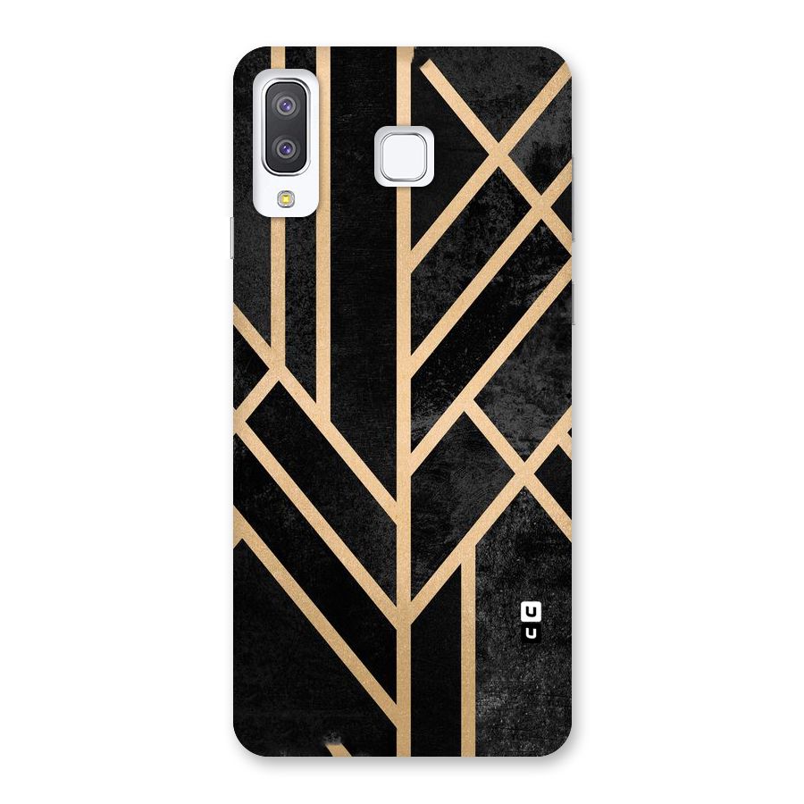 Tri Lines Gold Back Case for Galaxy A8 Star