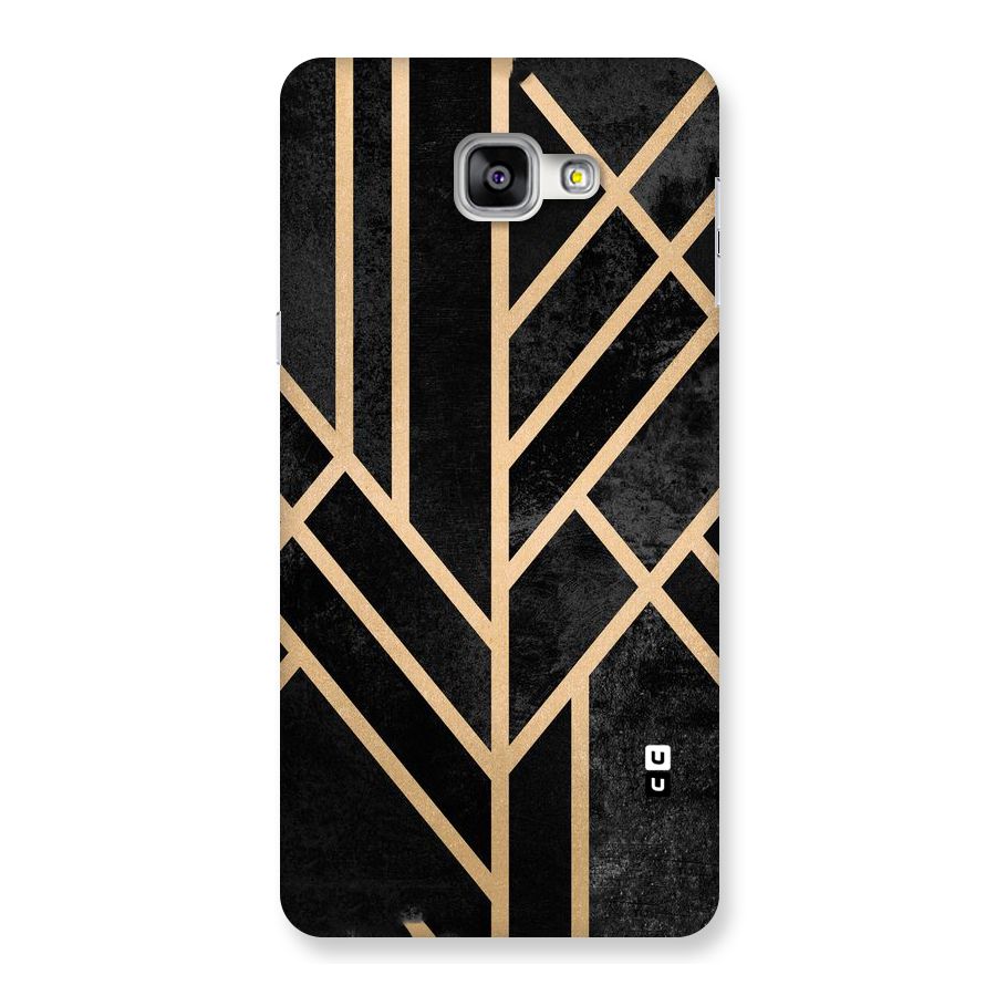 Tri Lines Gold Back Case for Galaxy A9