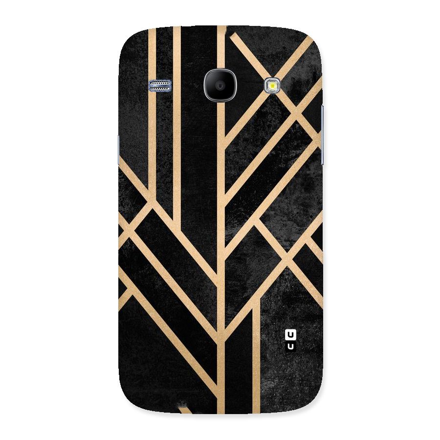 Tri Lines Gold Back Case for Galaxy Core