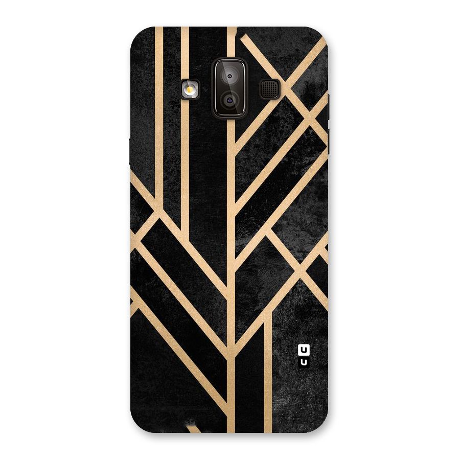 Tri Lines Gold Back Case for Galaxy J7 Duo