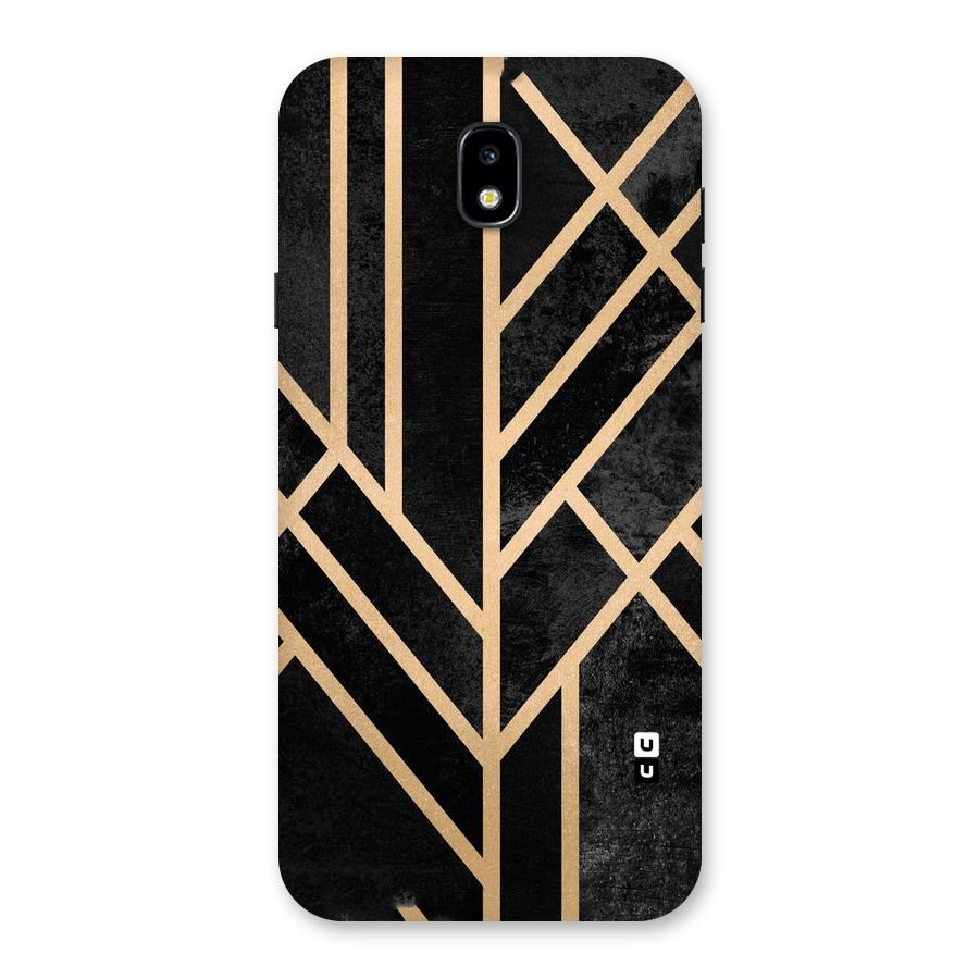 Tri Lines Gold Back Case for Galaxy J7 Pro