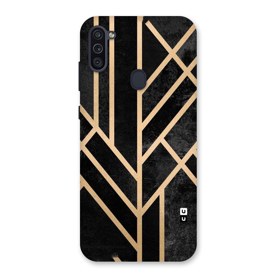 Tri Lines Gold Back Case for Galaxy M11