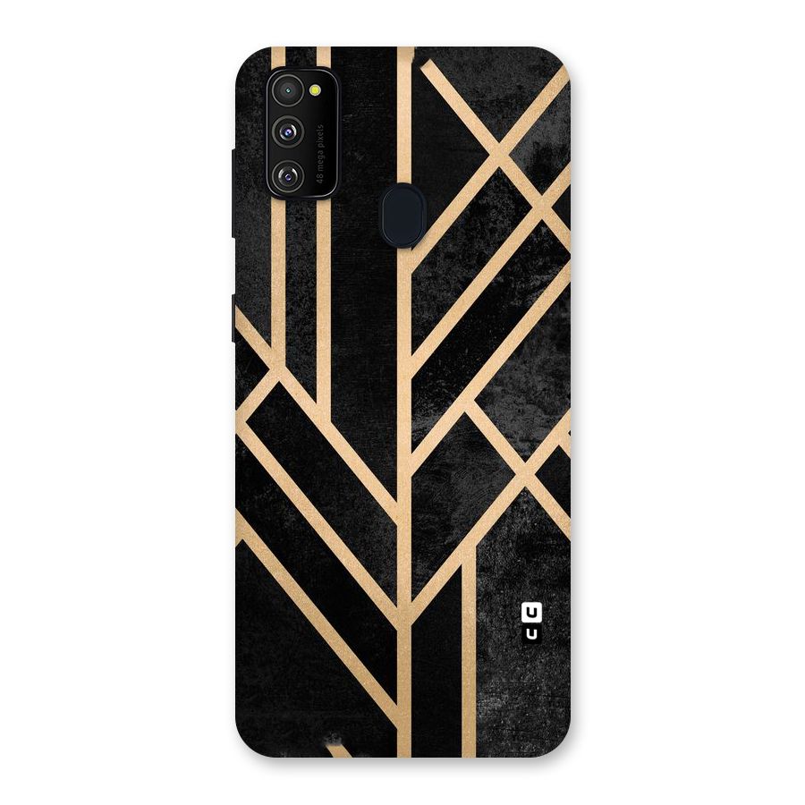 Tri Lines Gold Back Case for Galaxy M30s
