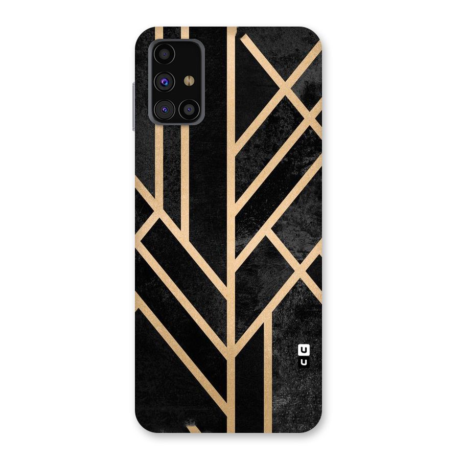 Tri Lines Gold Back Case for Galaxy M31s