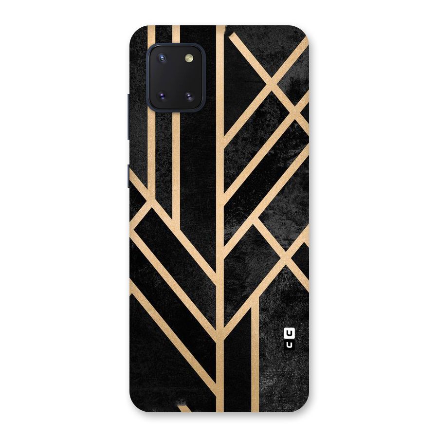 Tri Lines Gold Back Case for Galaxy Note 10 Lite