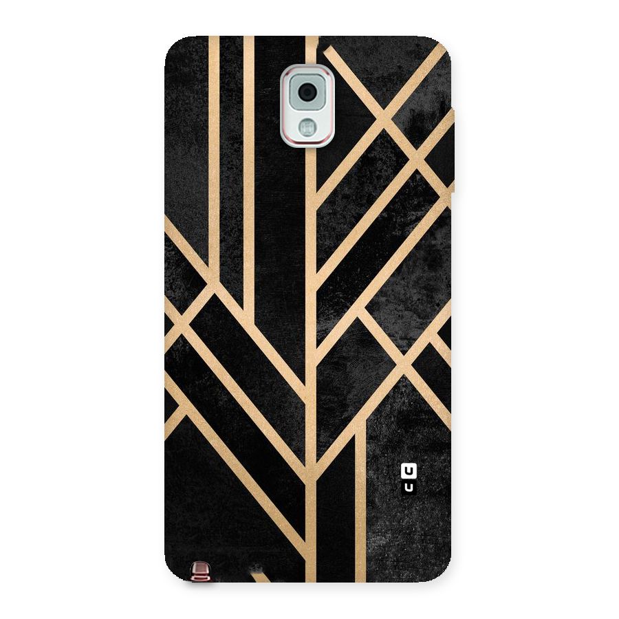 Tri Lines Gold Back Case for Galaxy Note 3