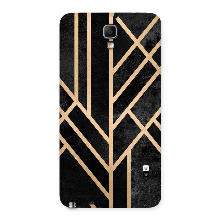 Tri Lines Gold Back Case for Galaxy Note 3 Neo