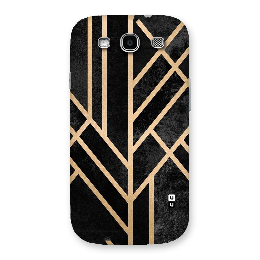 Tri Lines Gold Back Case for Galaxy S3