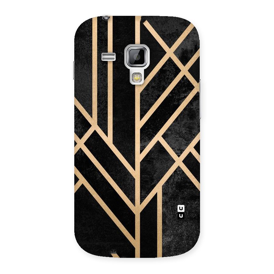 Tri Lines Gold Back Case for Galaxy S Duos