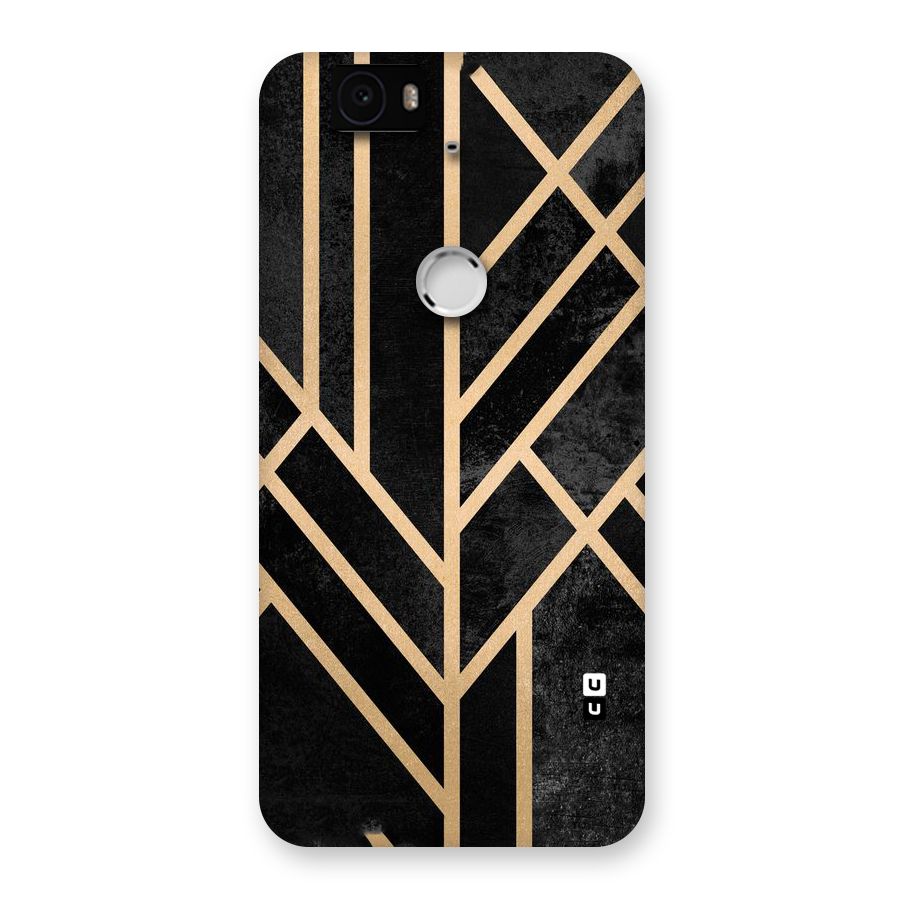 Tri Lines Gold Back Case for Google Nexus-6P