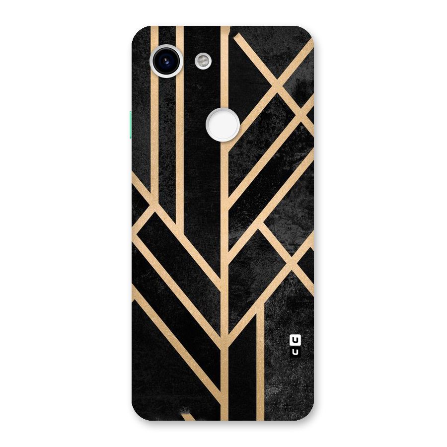 Tri Lines Gold Back Case for Google Pixel 3