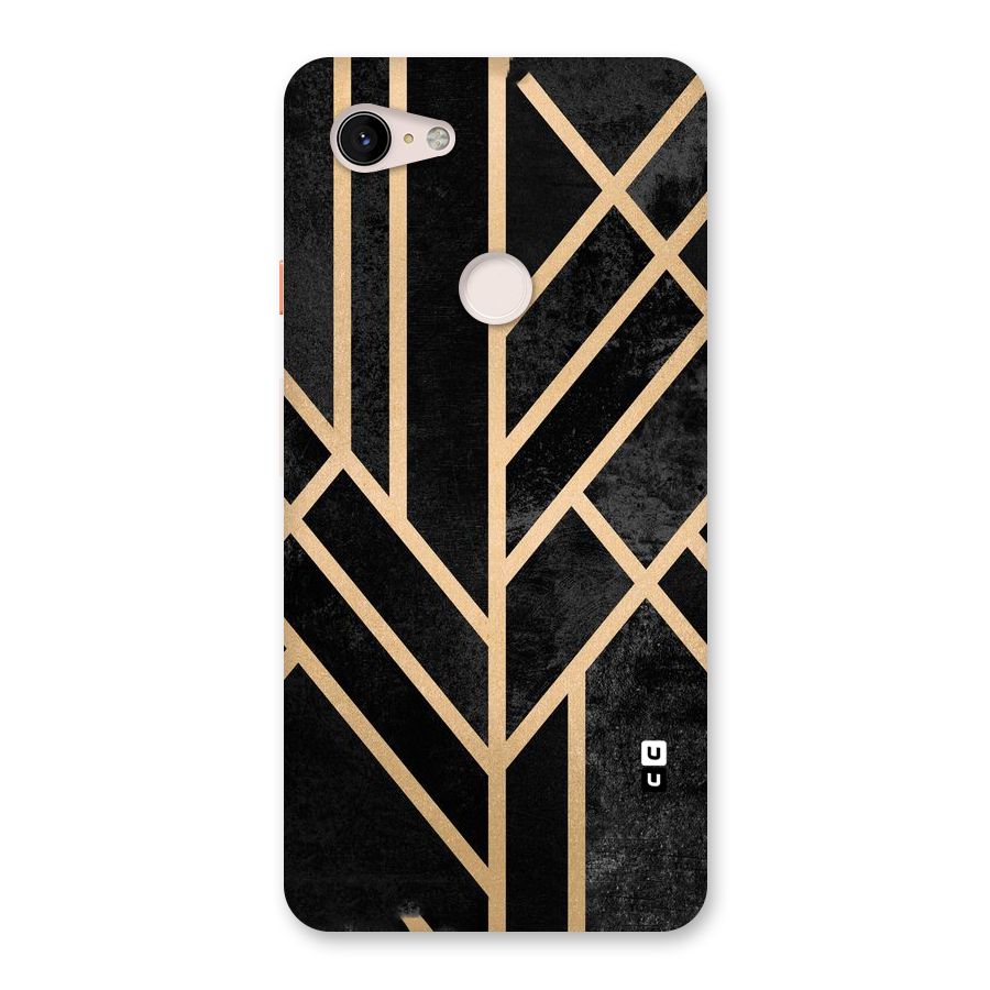 Tri Lines Gold Back Case for Google Pixel 3 XL