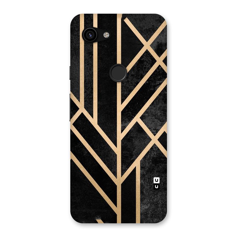 Tri Lines Gold Back Case for Google Pixel 3a