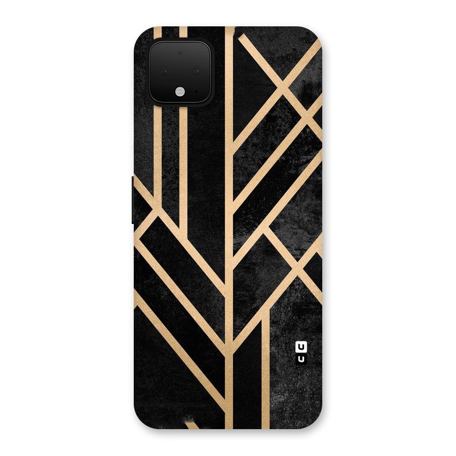 Tri Lines Gold Back Case for Google Pixel 4 XL