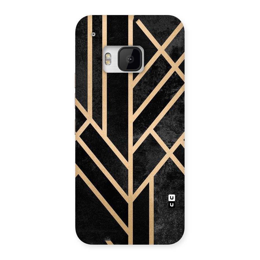 Tri Lines Gold Back Case for HTC One M9