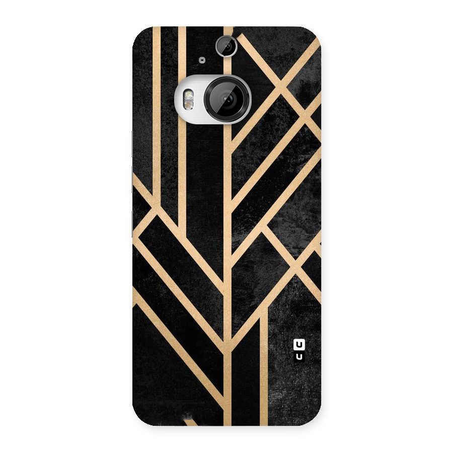 Tri Lines Gold Back Case for HTC One M9 Plus