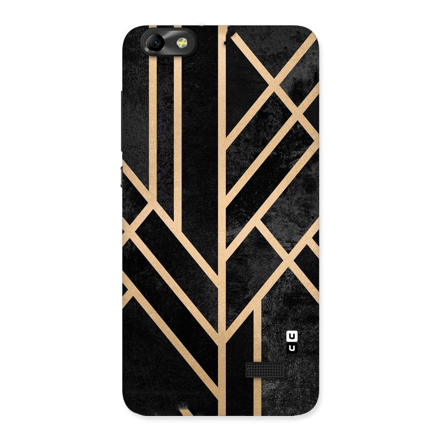 Tri Lines Gold Back Case for Honor 4C