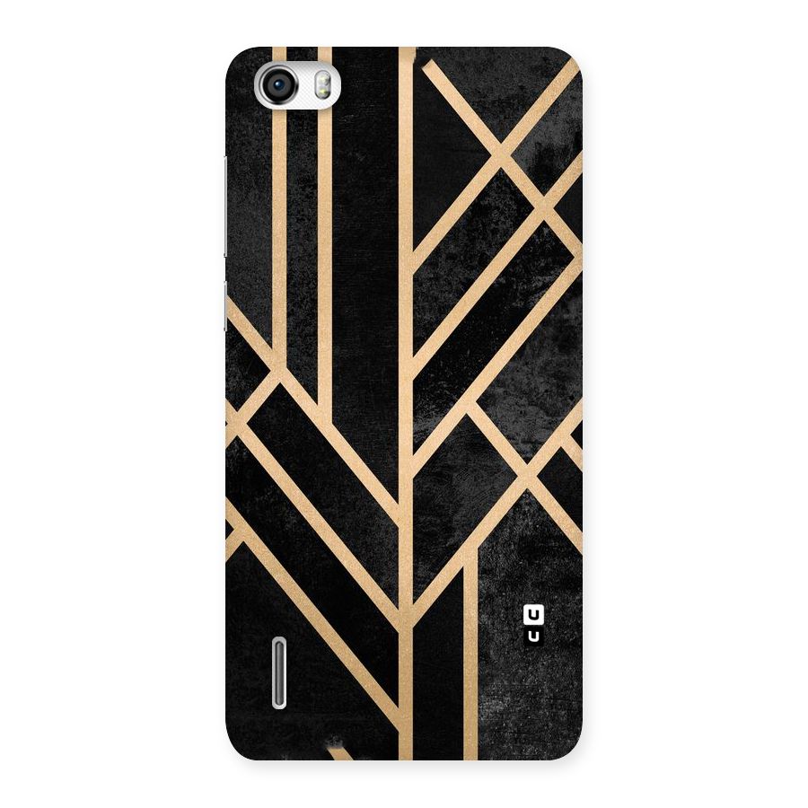 Tri Lines Gold Back Case for Honor 6
