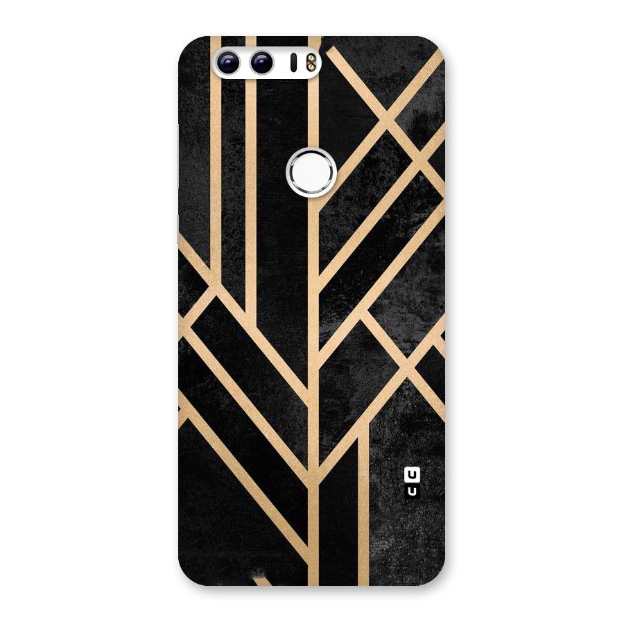 Tri Lines Gold Back Case for Honor 8
