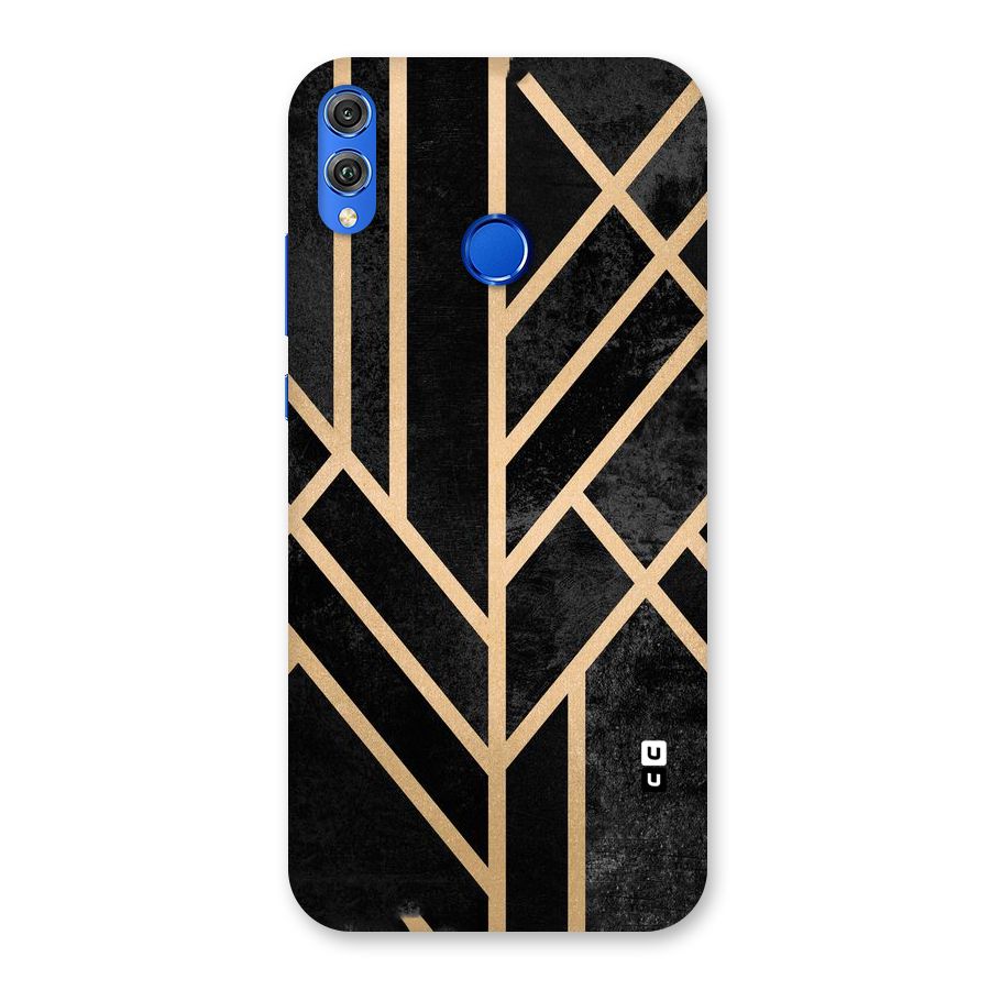 Tri Lines Gold Back Case for Honor 8X