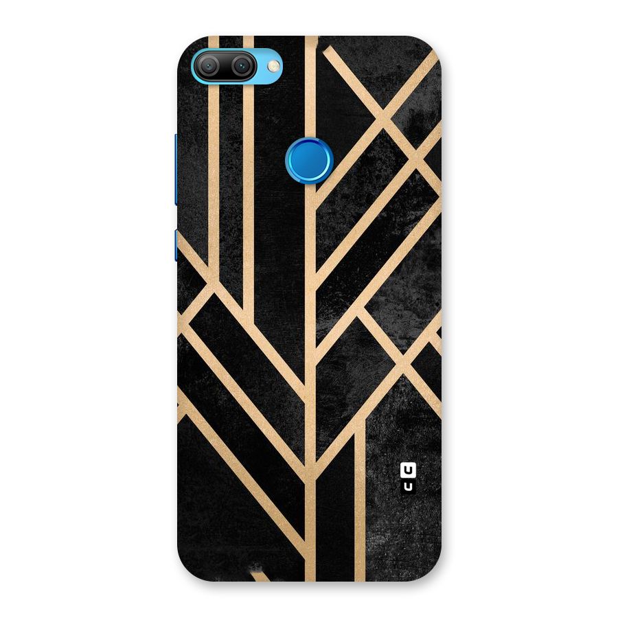 Tri Lines Gold Back Case for Honor 9N