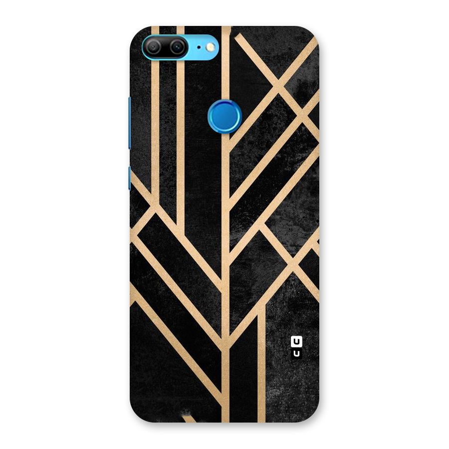 Tri Lines Gold Back Case for Honor 9 Lite