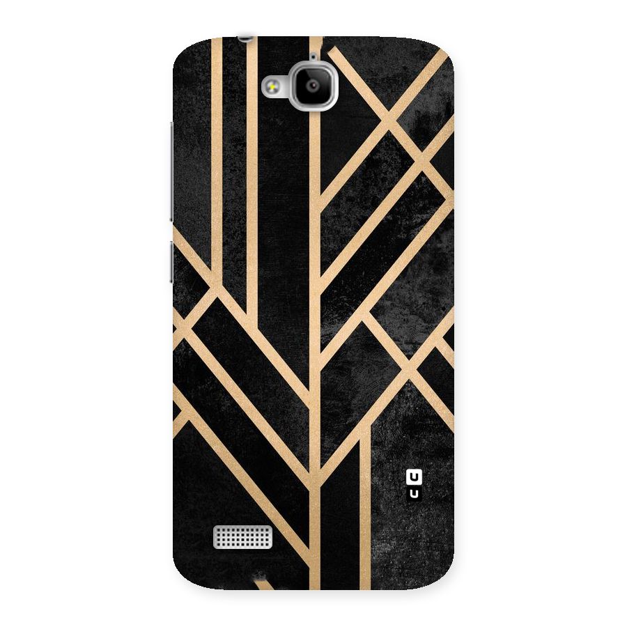 Tri Lines Gold Back Case for Honor Holly