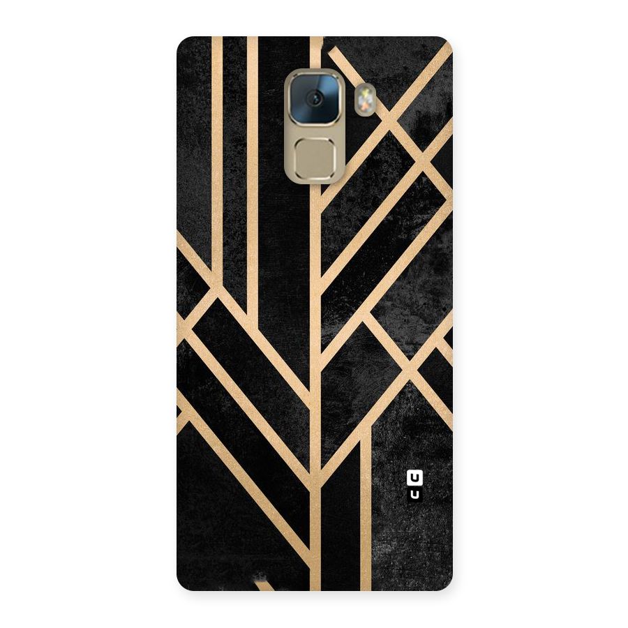 Tri Lines Gold Back Case for Huawei Honor 7