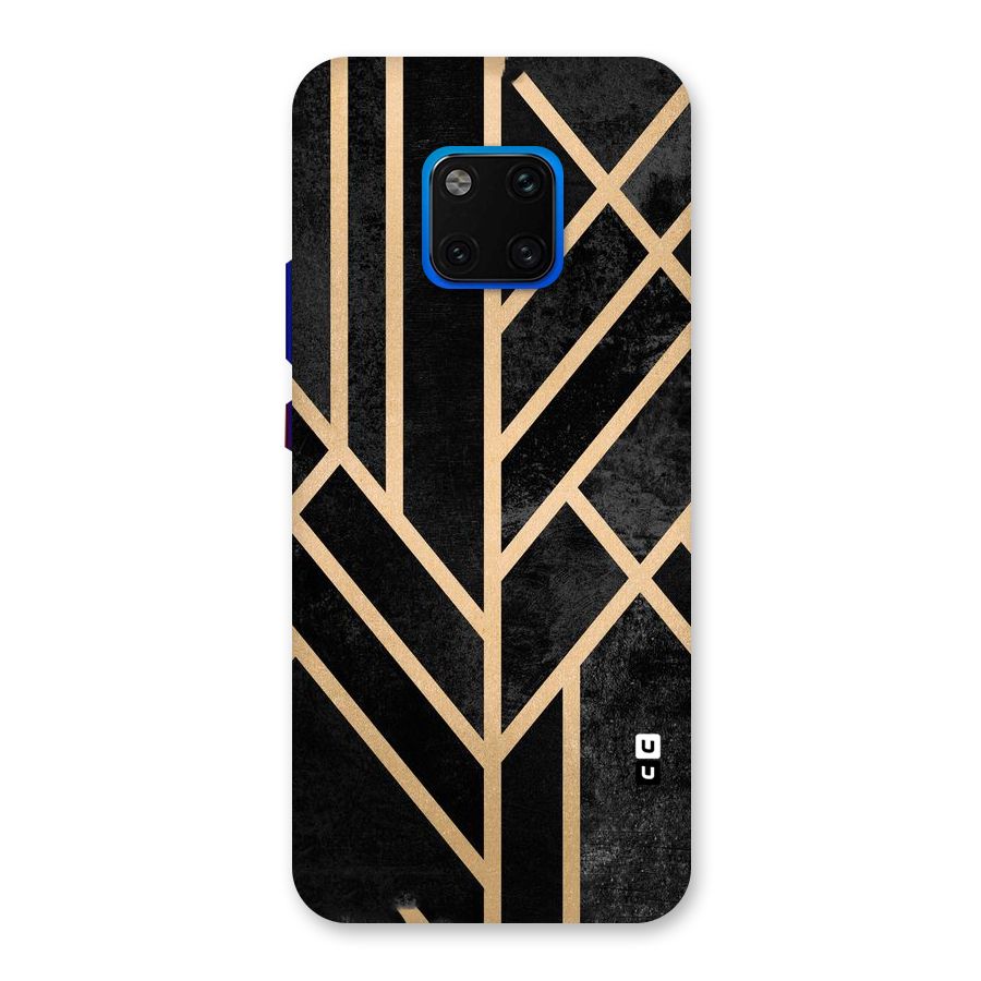 Tri Lines Gold Back Case for Huawei Mate 20 Pro