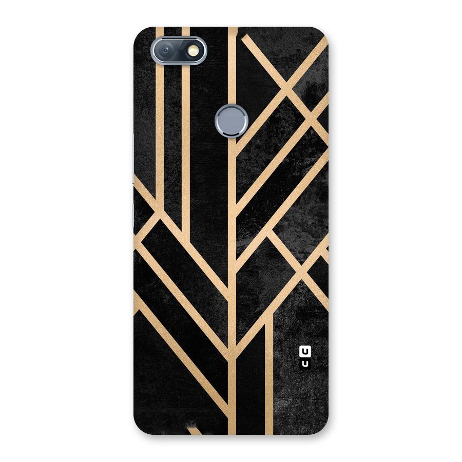 Tri Lines Gold Back Case for Infinix Note 5
