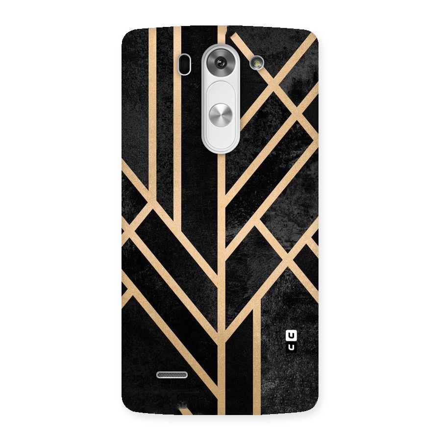 Tri Lines Gold Back Case for LG G3 Beat