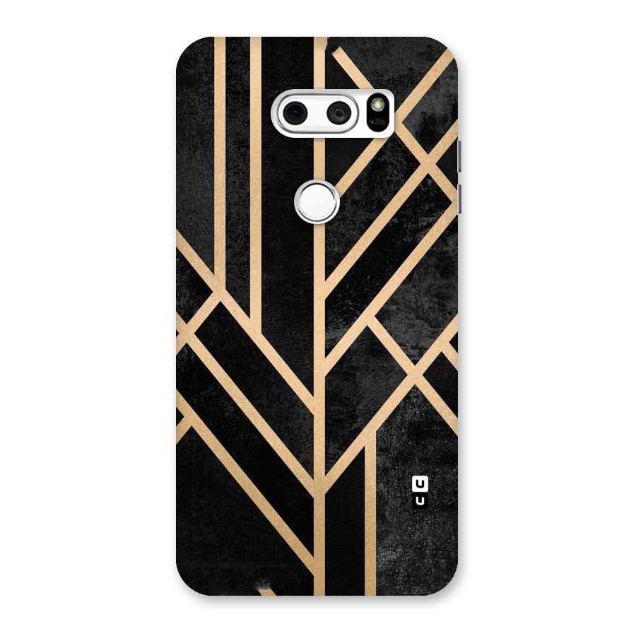 Tri Lines Gold Back Case for LG V30