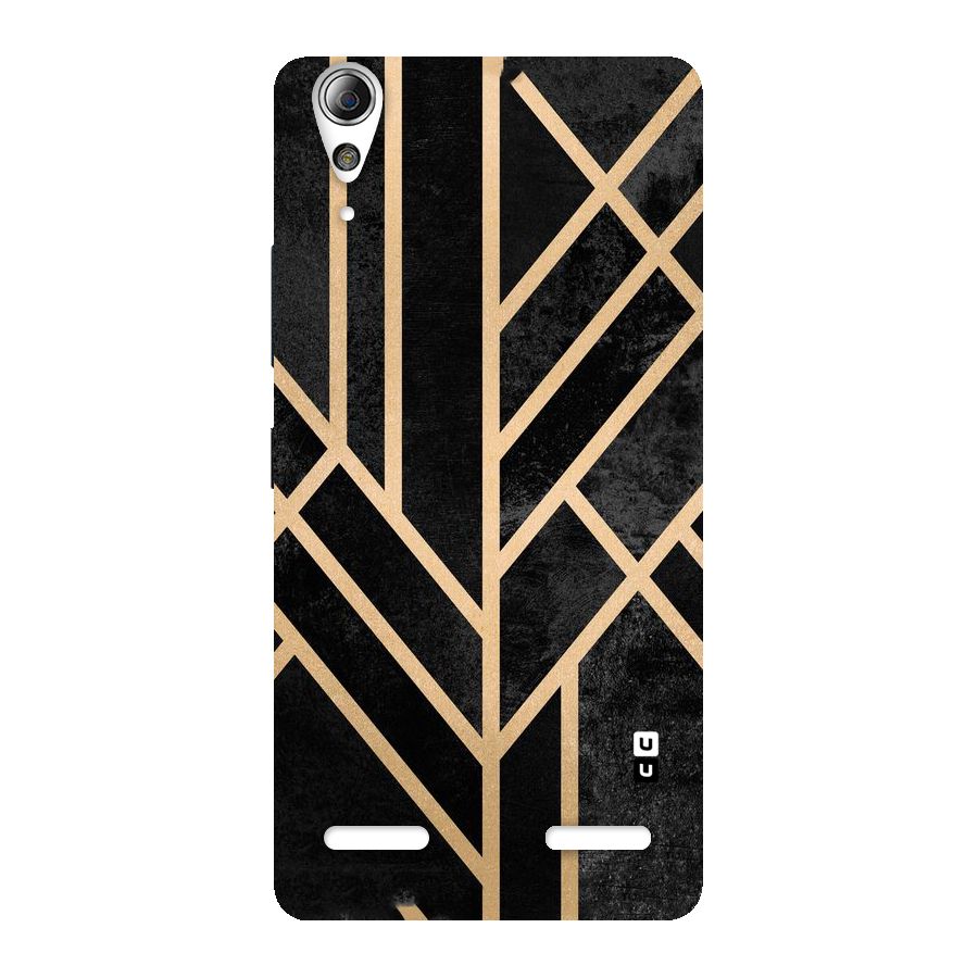 Tri Lines Gold Back Case for Lenovo A6000