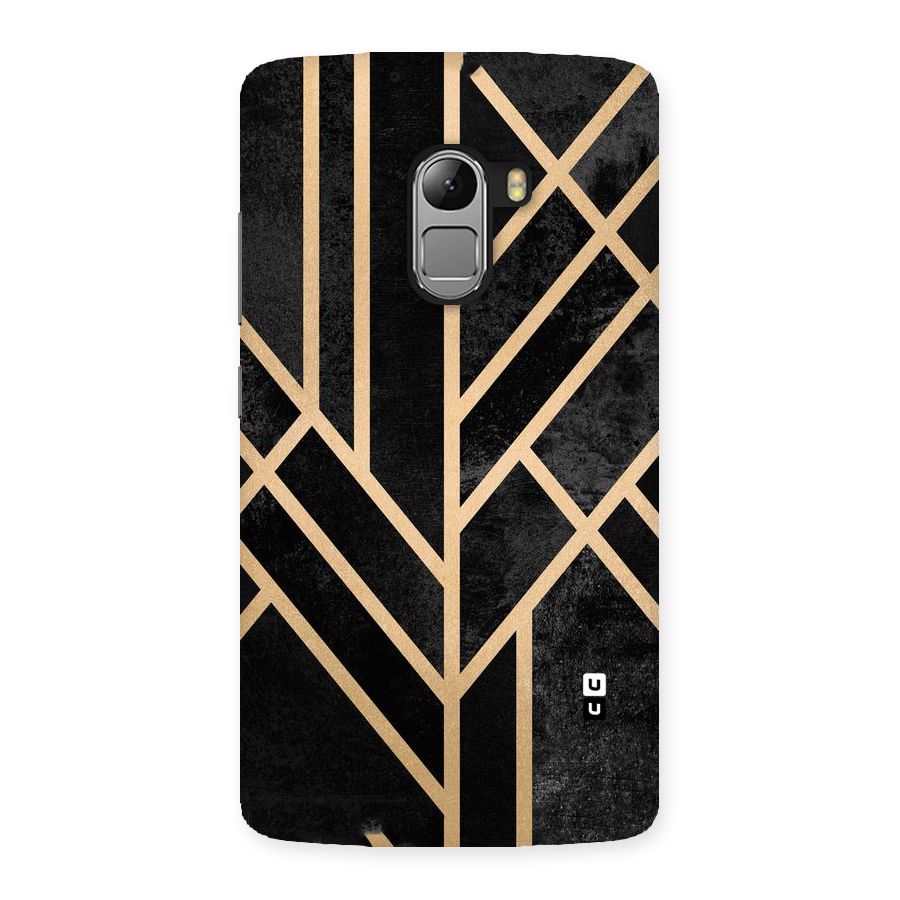 Tri Lines Gold Back Case for Lenovo K4 Note