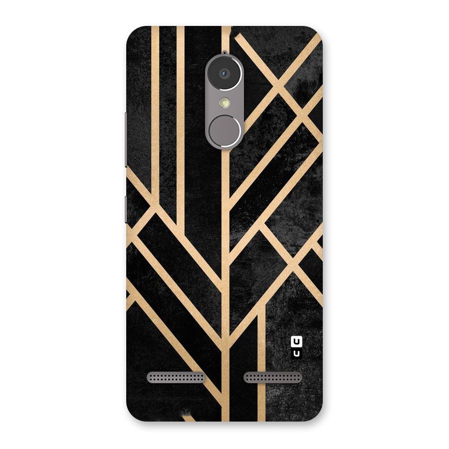 Tri Lines Gold Back Case for Lenovo K6