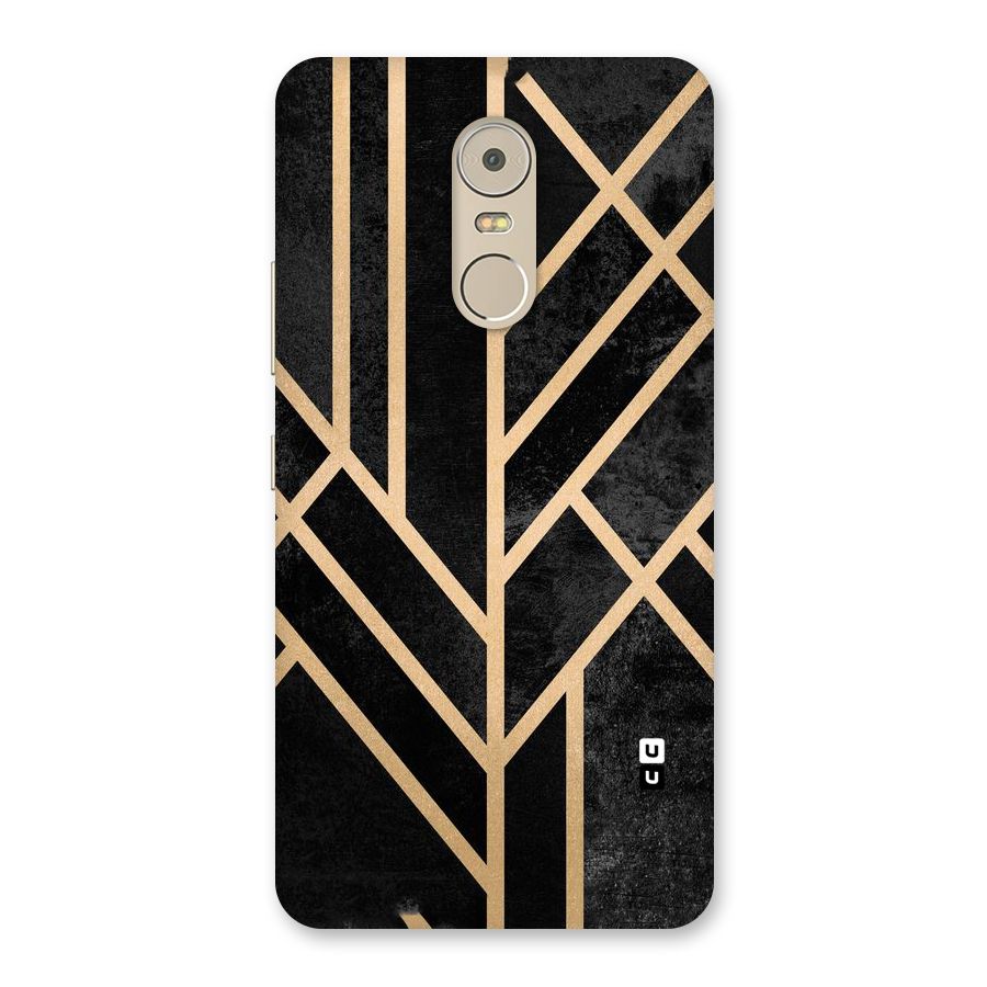 Tri Lines Gold Back Case for Lenovo K6 Note