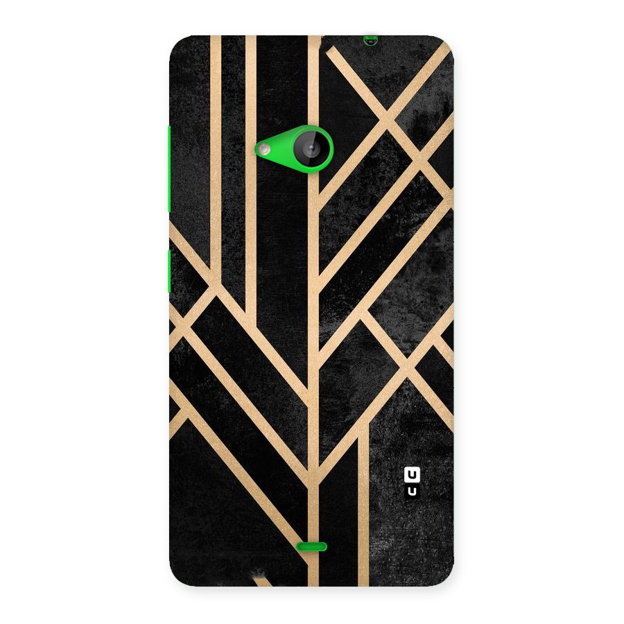 Tri Lines Gold Back Case for Lumia 535