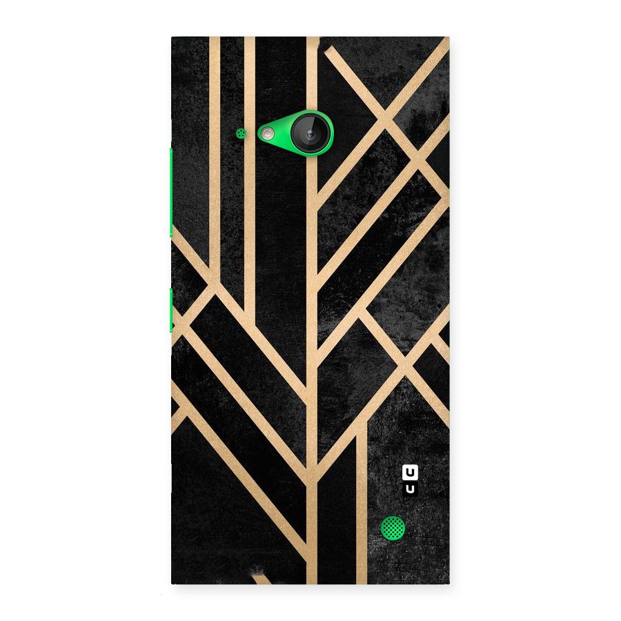 Tri Lines Gold Back Case for Lumia 730