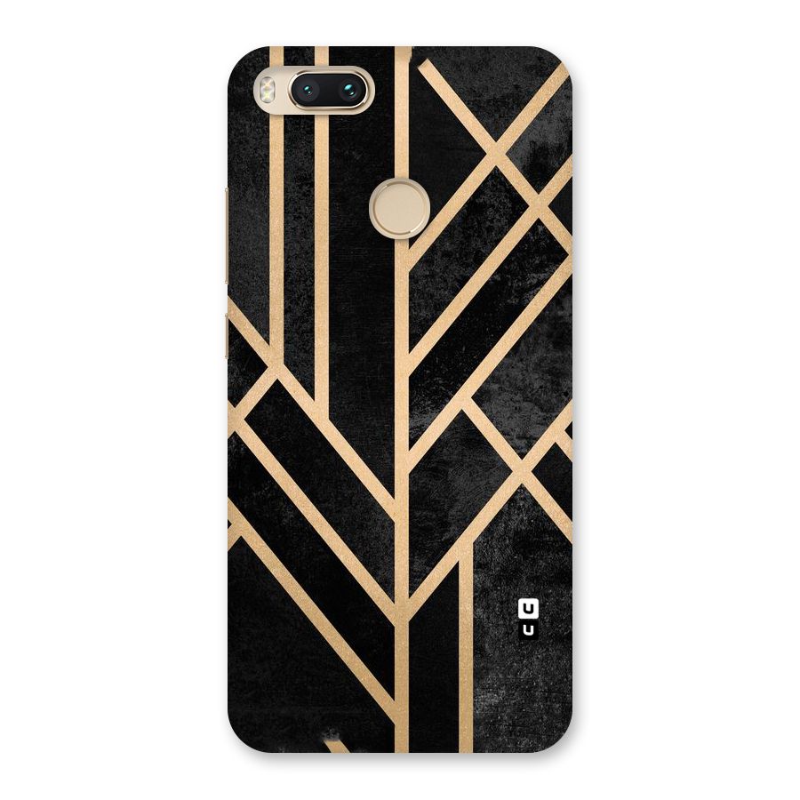 Tri Lines Gold Back Case for Mi A1