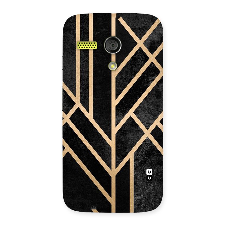 Tri Lines Gold Back Case for Moto G