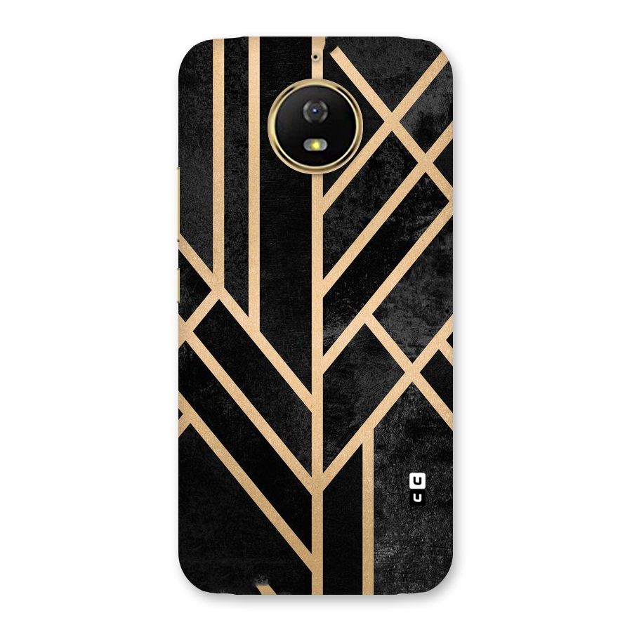 Tri Lines Gold Back Case for Moto G5s
