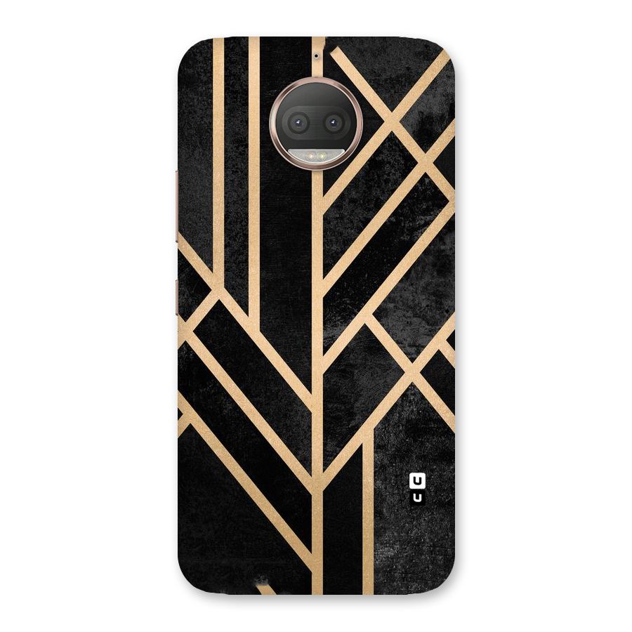 Tri Lines Gold Back Case for Moto G5s Plus