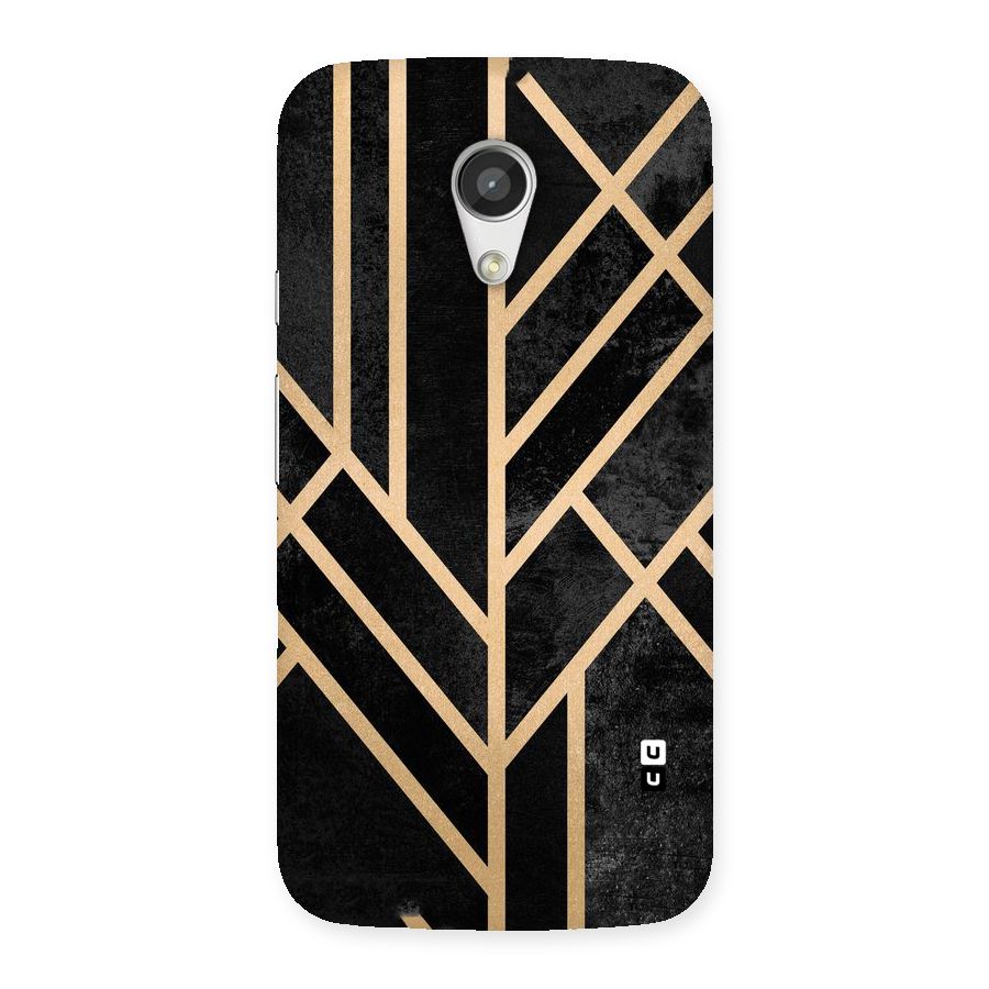 Tri Lines Gold Back Case for Moto G 2nd Gen