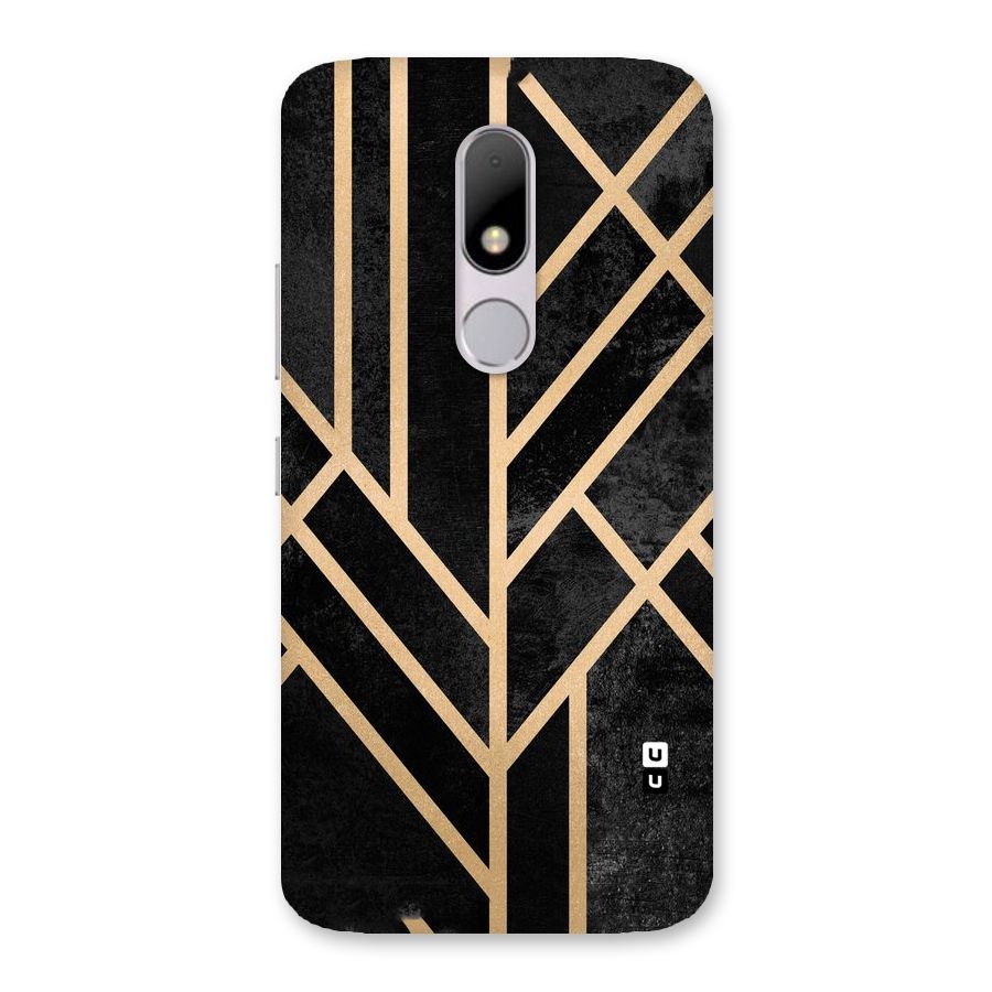 Tri Lines Gold Back Case for Moto M