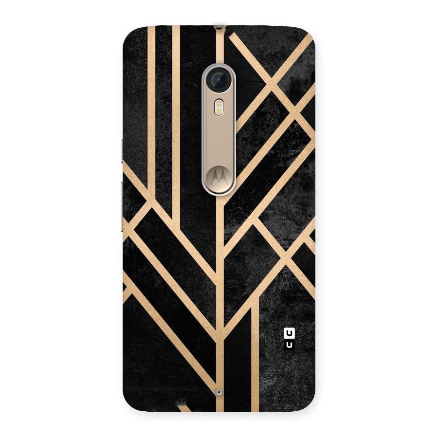 Tri Lines Gold Back Case for Motorola Moto X Style