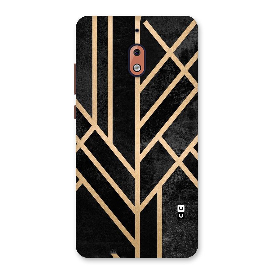 Tri Lines Gold Back Case for Nokia 2.1