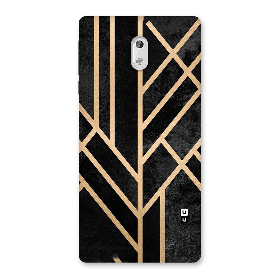 Tri Lines Gold Back Case for Nokia 3